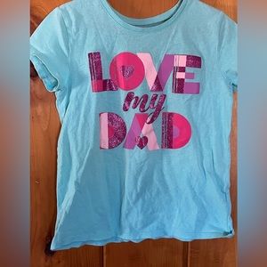 Little girl Love my Dad t-shirt.